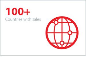 دانفوس - فروش در سراسر جهان در بیش از 100 کشور